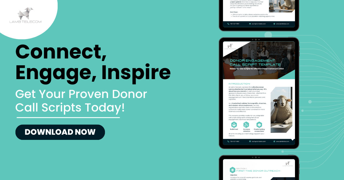 Nonprofit Donor Call Scripts from Lamb Telecom