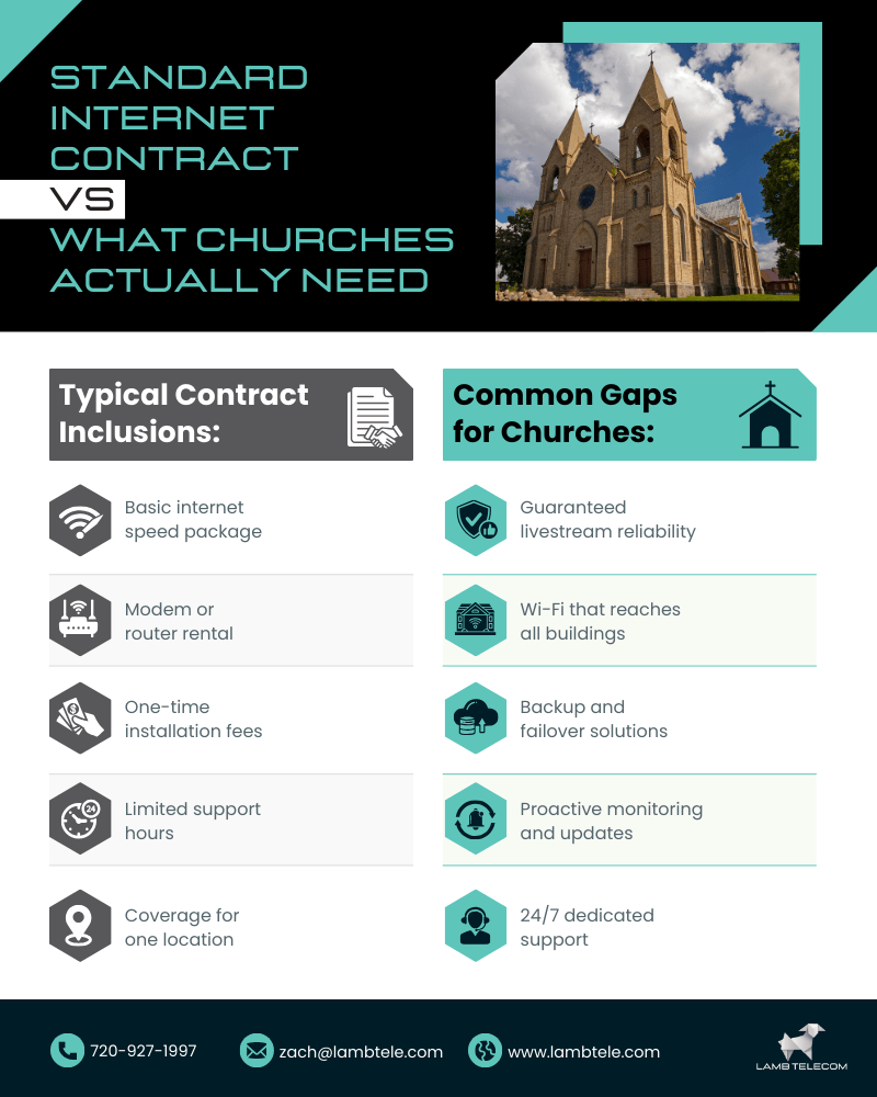 Standard Church Internet Contract Comparison